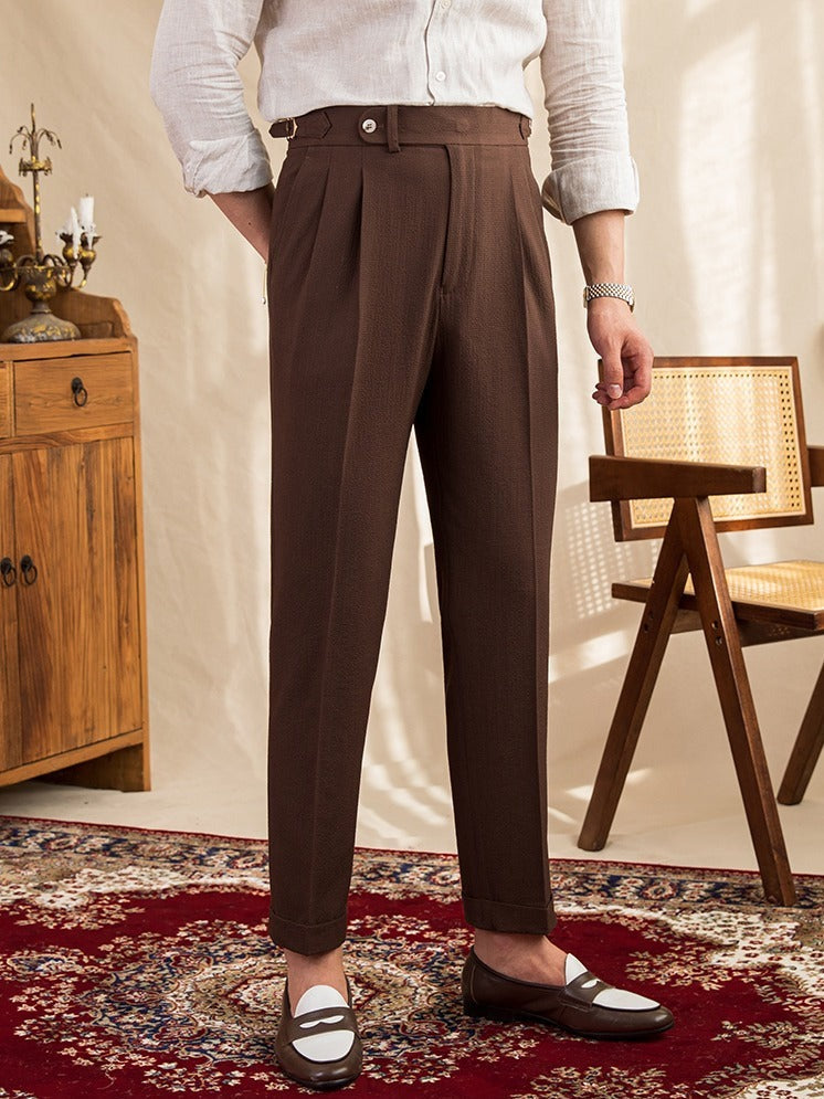 Sesto - Pantalon en seersucker