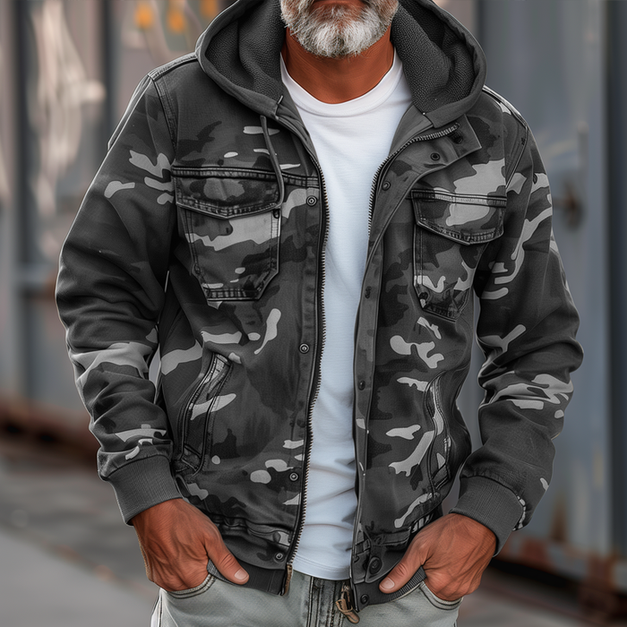SAMI | VESTE AVEC IMPRIMÉ CAMOUFLAGE