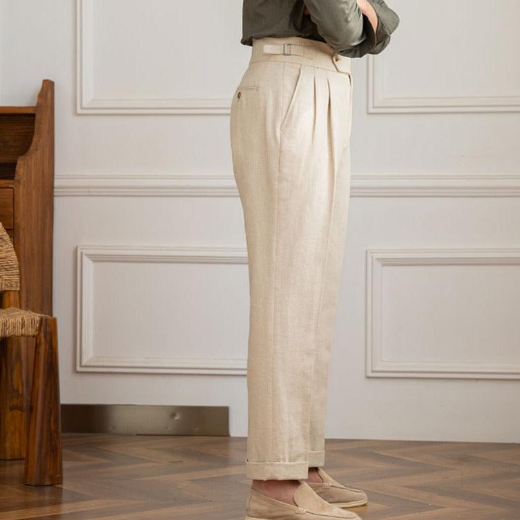 Pantalon en lin Santo