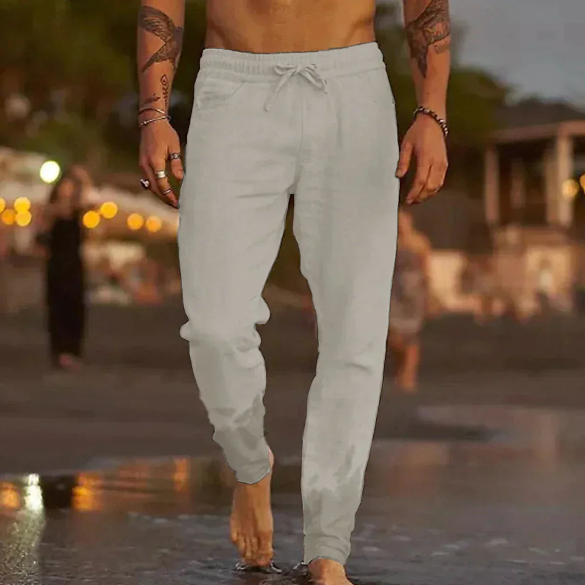 Pantalon de plage en lin