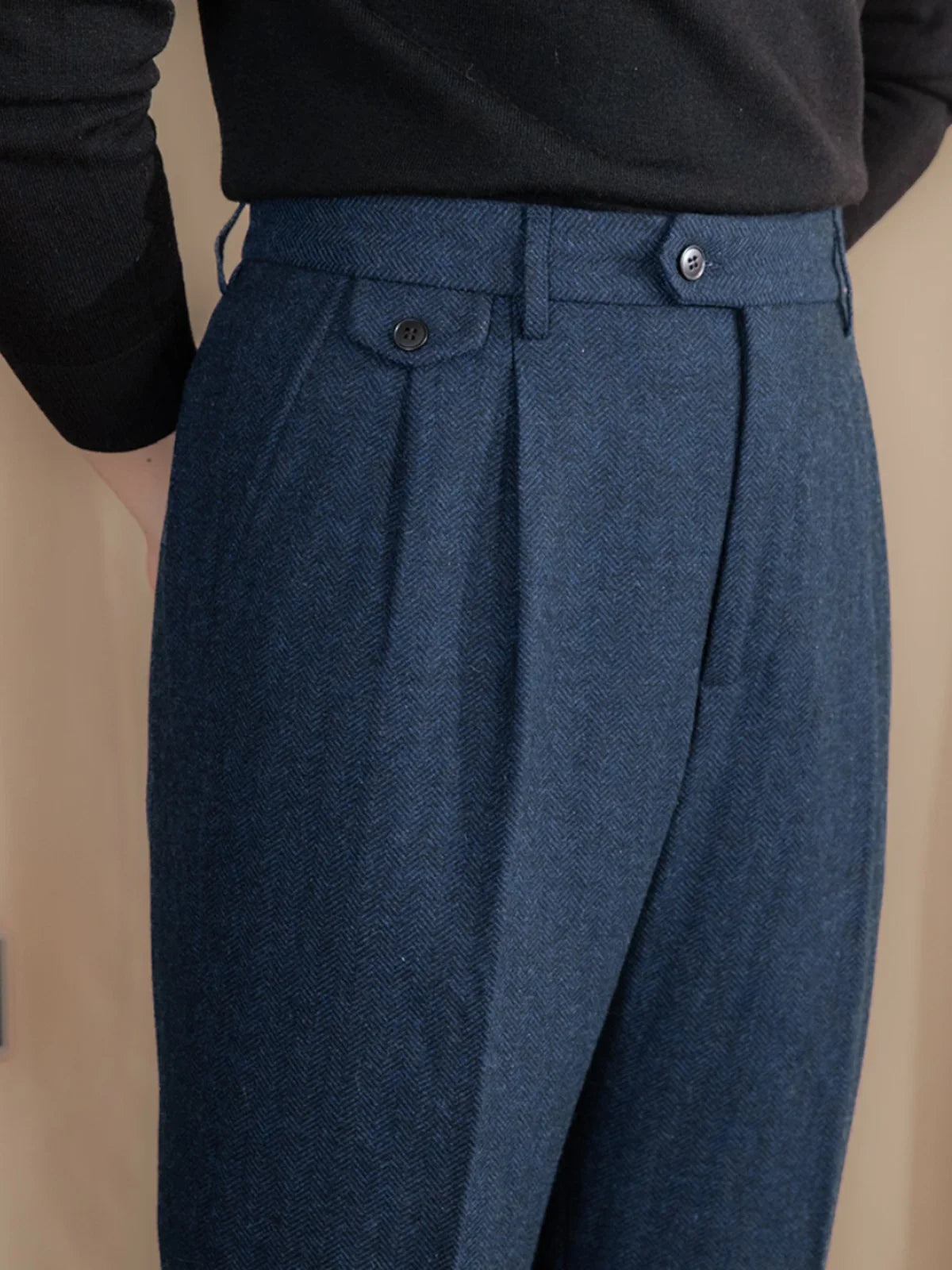 Pantalon en laine Romano