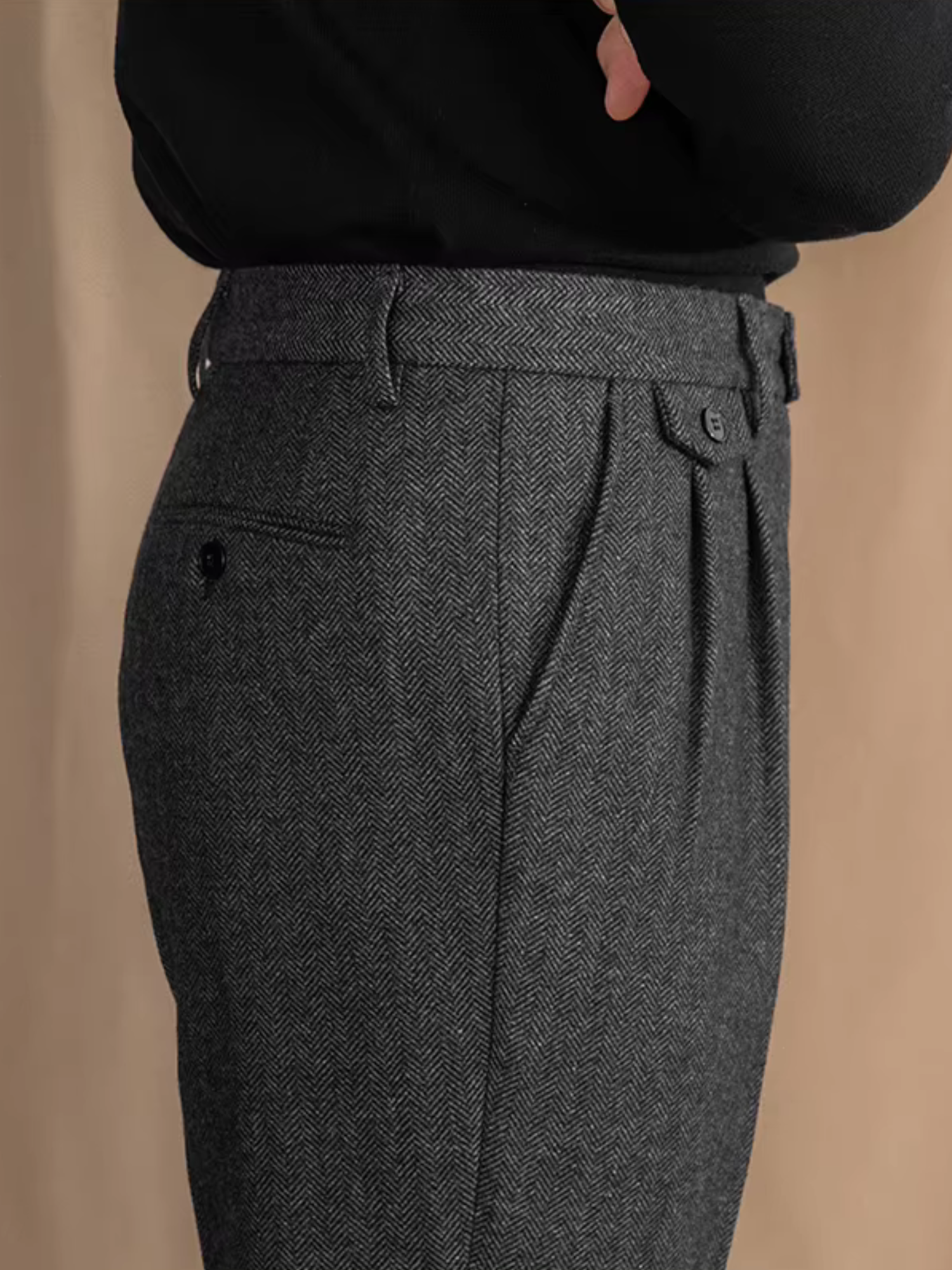Pantalon en laine Romano