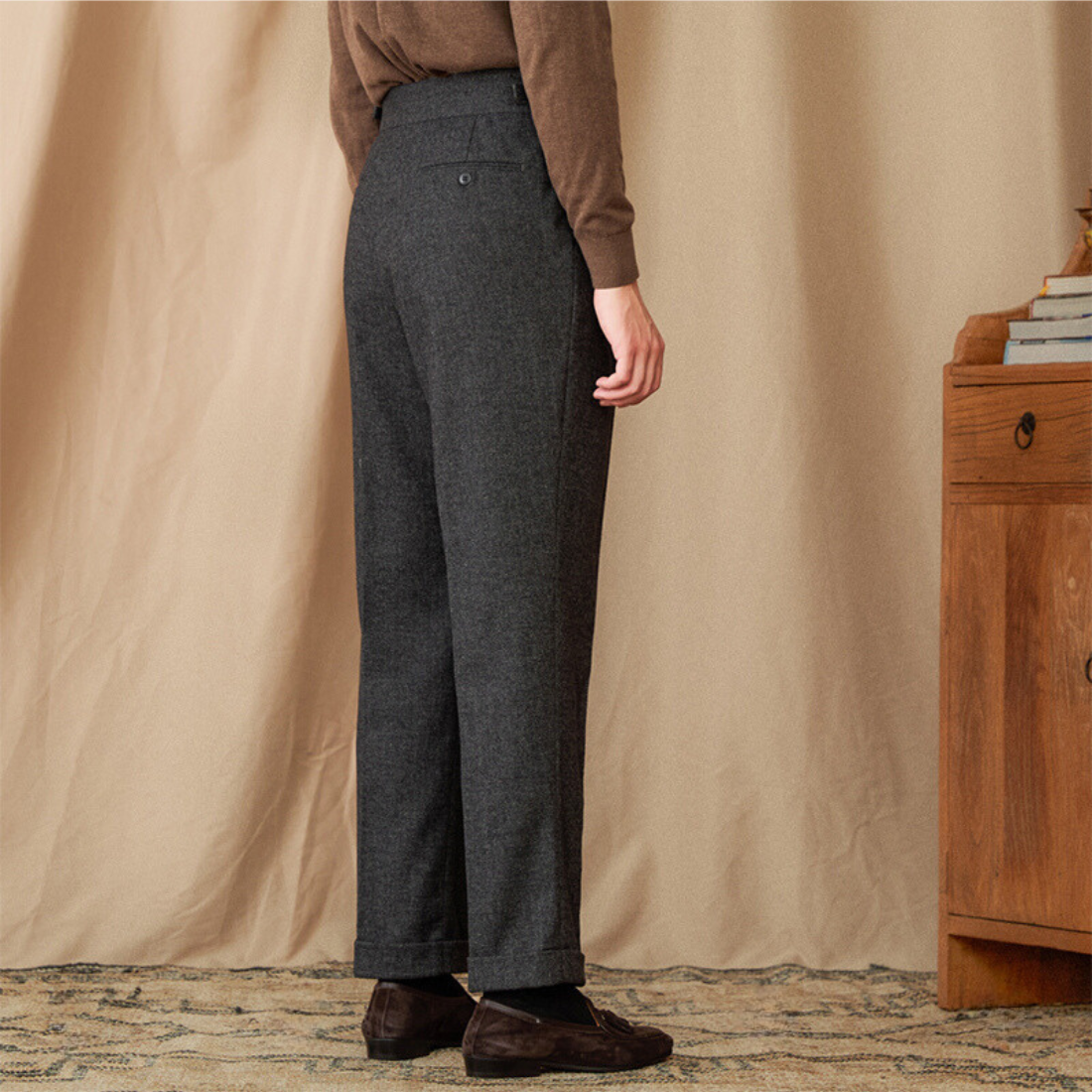 Pantalon en laine Lucenti