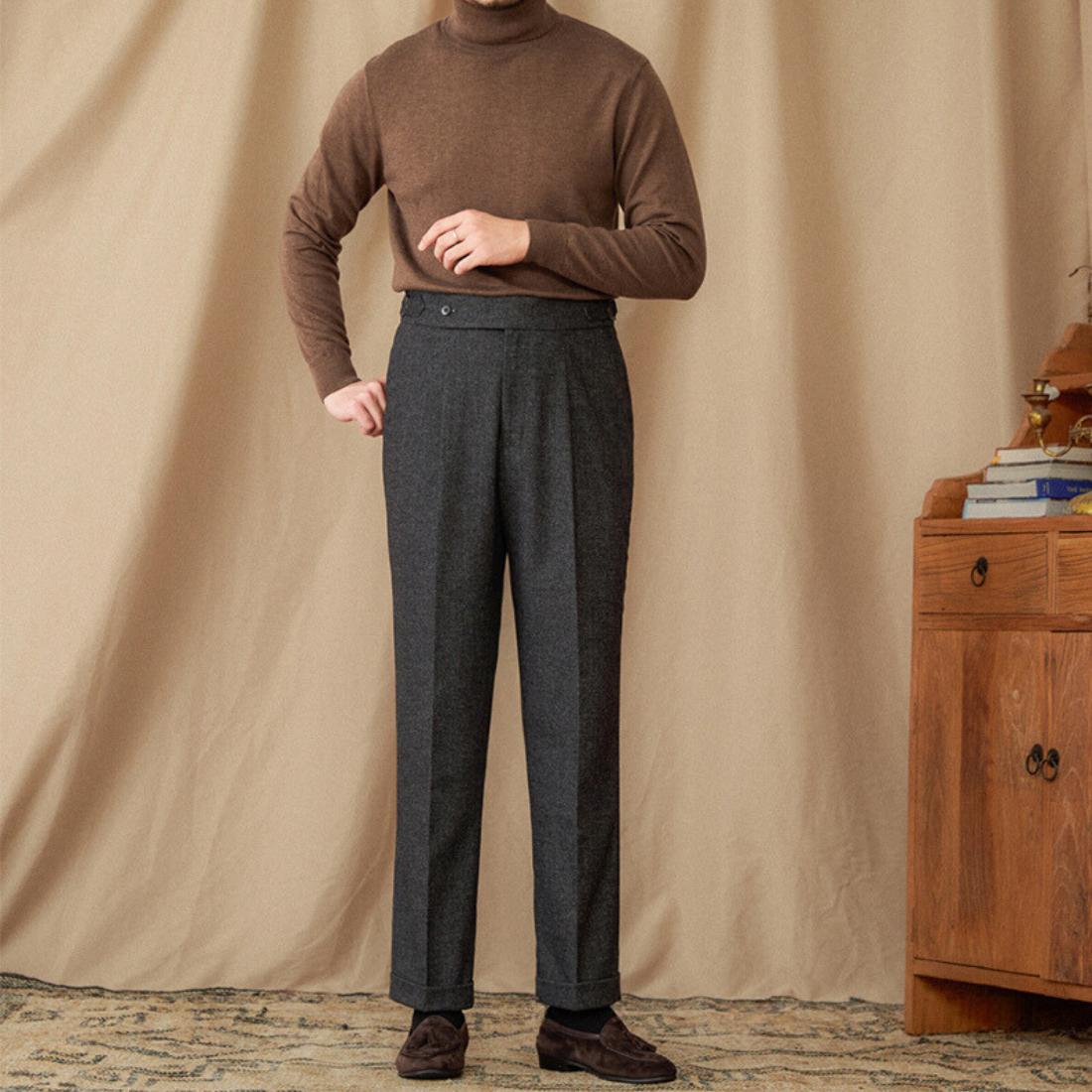 Pantalon en laine Lucenti