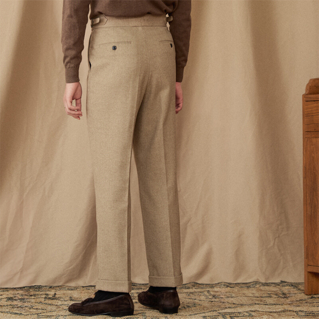 Pantalon en laine Lucenti
