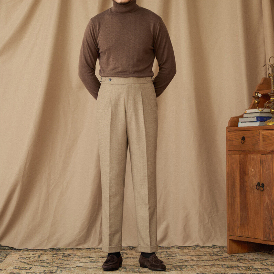 Pantalon en laine Lucenti