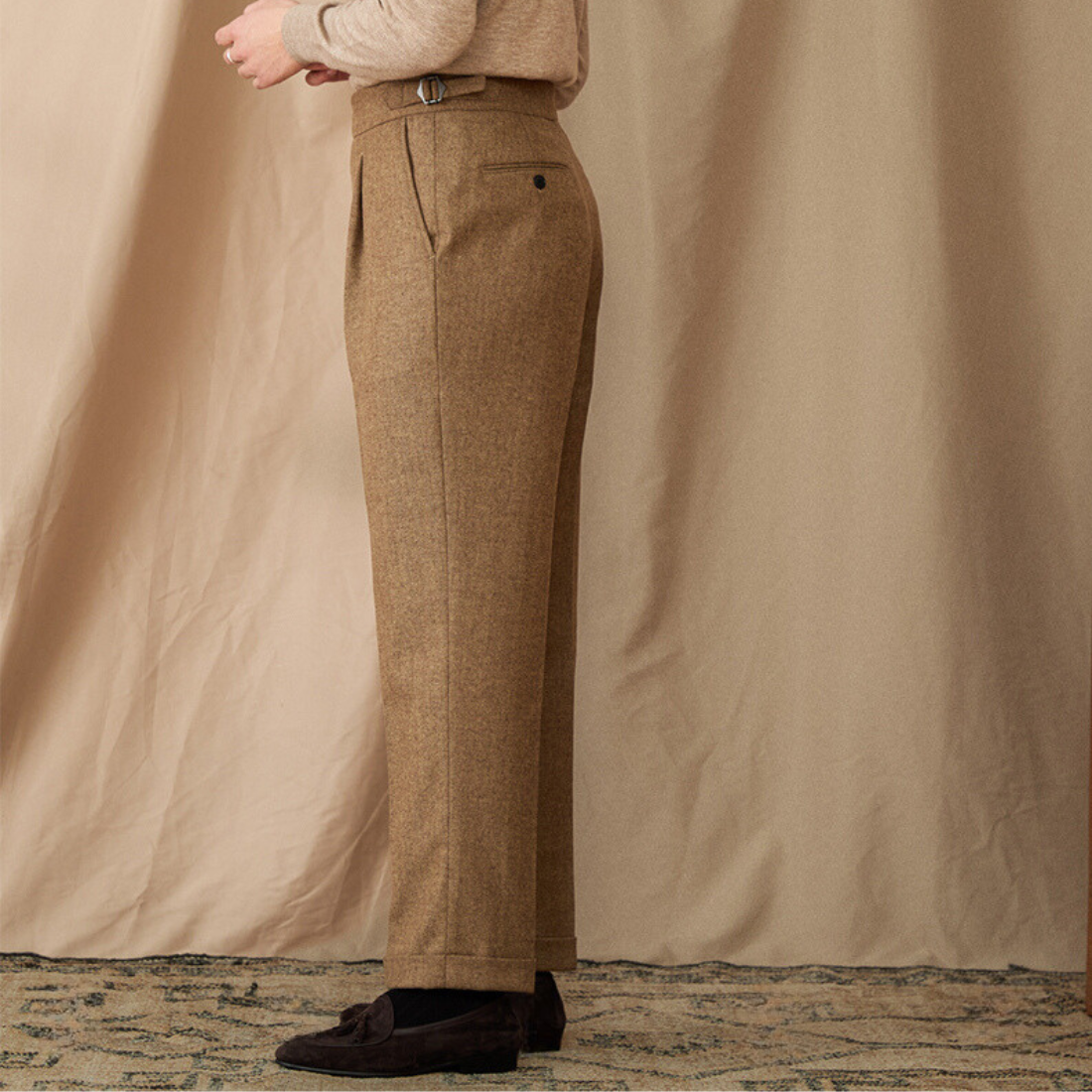 Pantalon en laine Lucenti