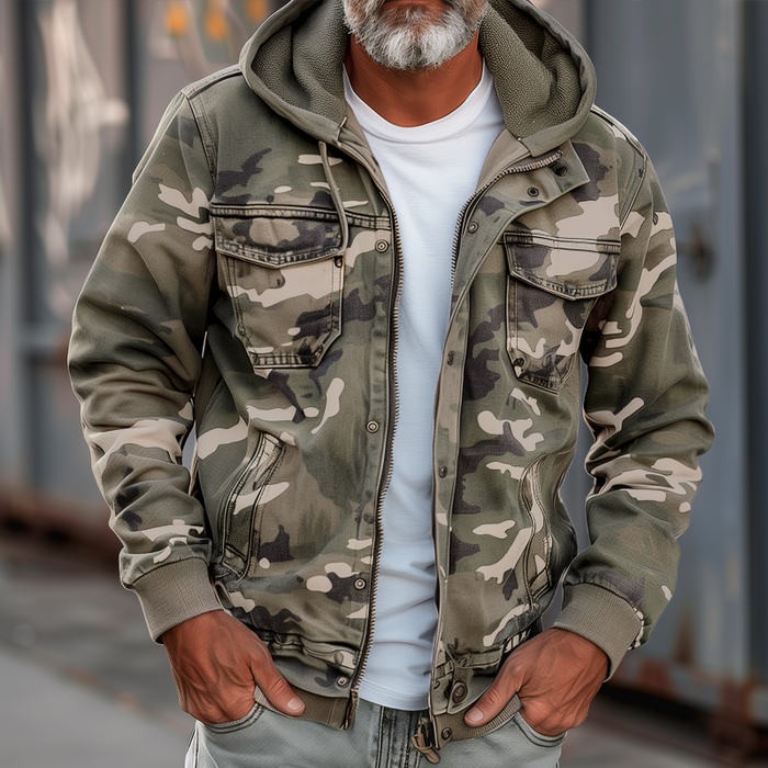 SAMI | VESTE AVEC IMPRIMÉ CAMOUFLAGE