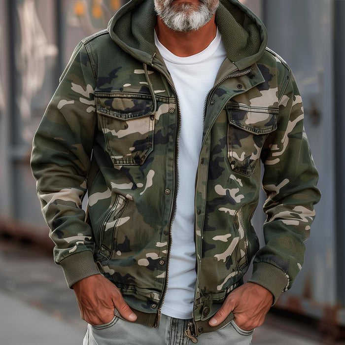 SAMI | VESTE AVEC IMPRIMÉ CAMOUFLAGE