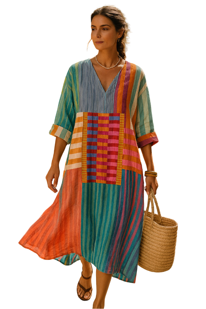 Lia™  - Elegante geometrische jurk