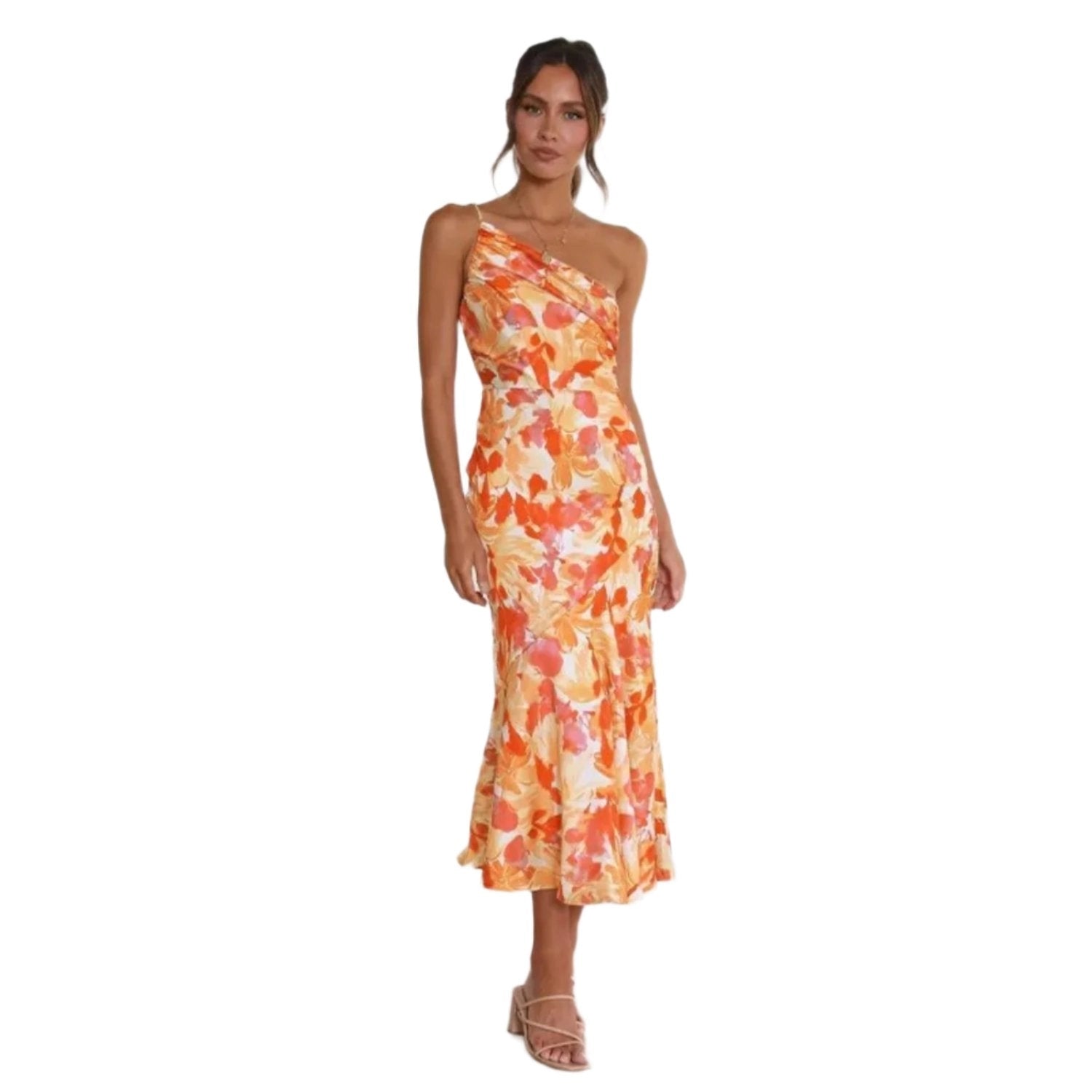 Sienna - Maxi-robe asymétrique à motifs floraux pour femme