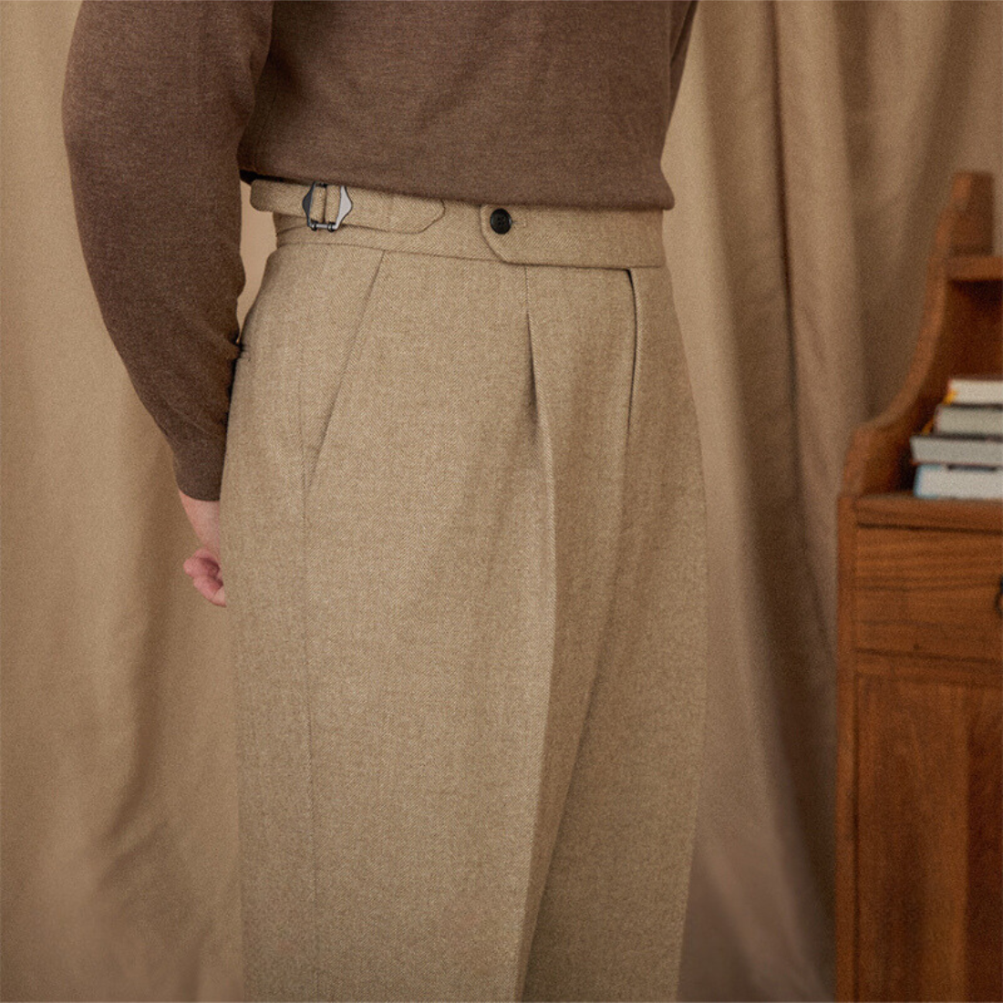 Pantalon en laine Lucenti