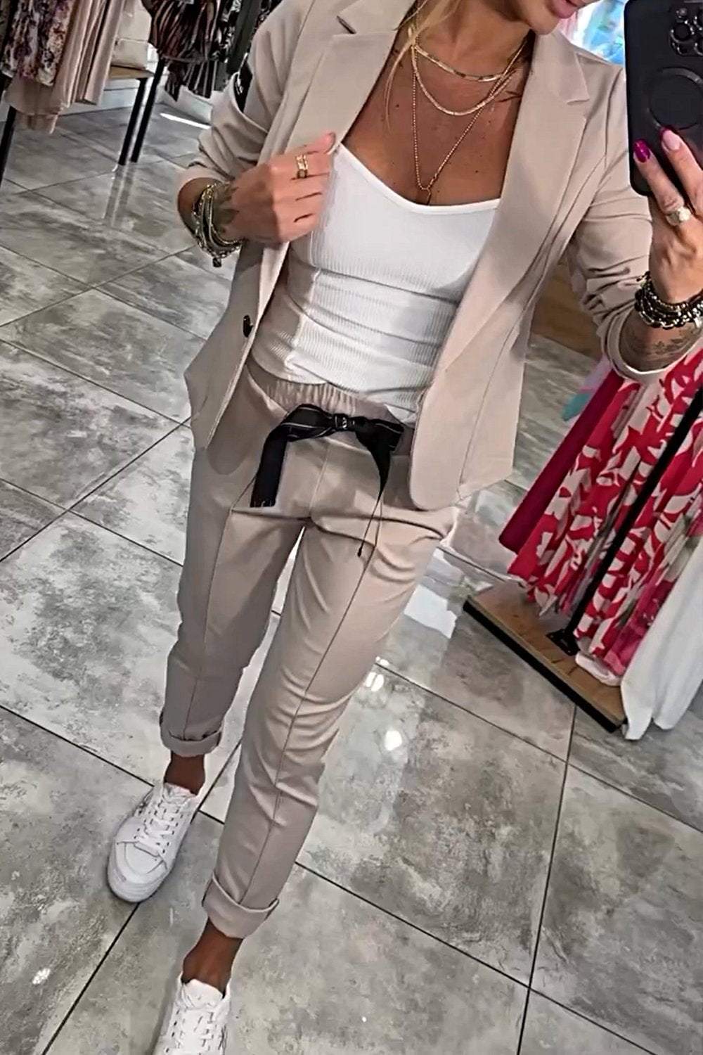 Dulce™ - Ensemble de deux pièces | Veste supérieure & pantalon élastique