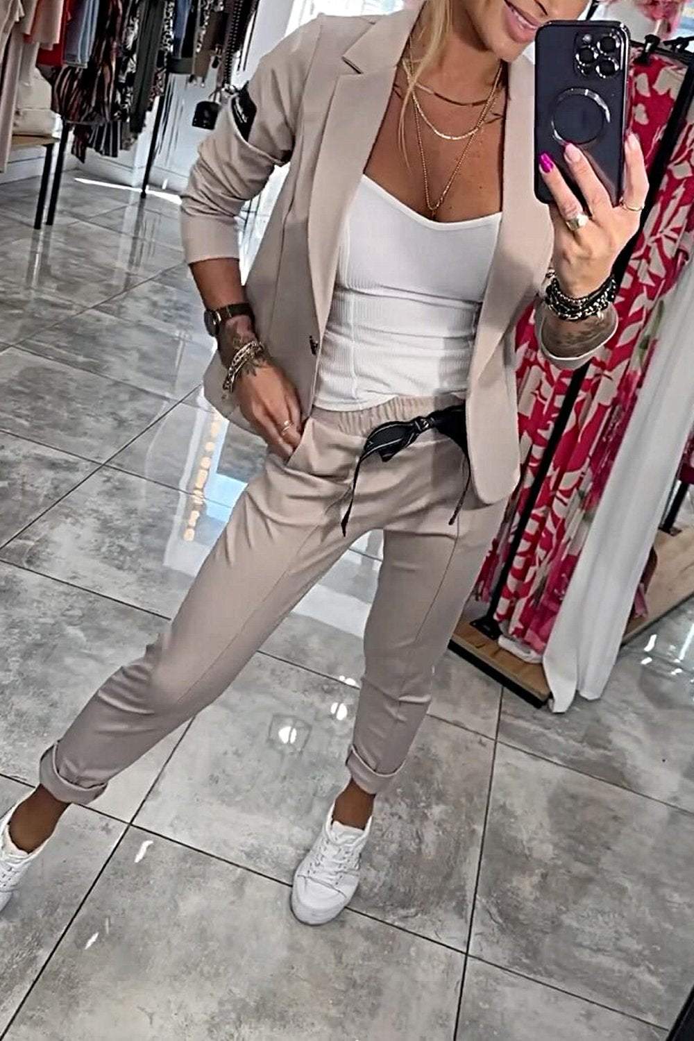 Dulce™ - Ensemble de deux pièces | Veste supérieure & pantalon élastique